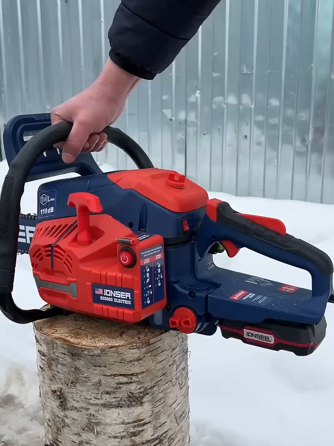 Бензопила Jonser 5800 Electric #jonsered #krofft #chainsawmancosplay #machine #chainsaw