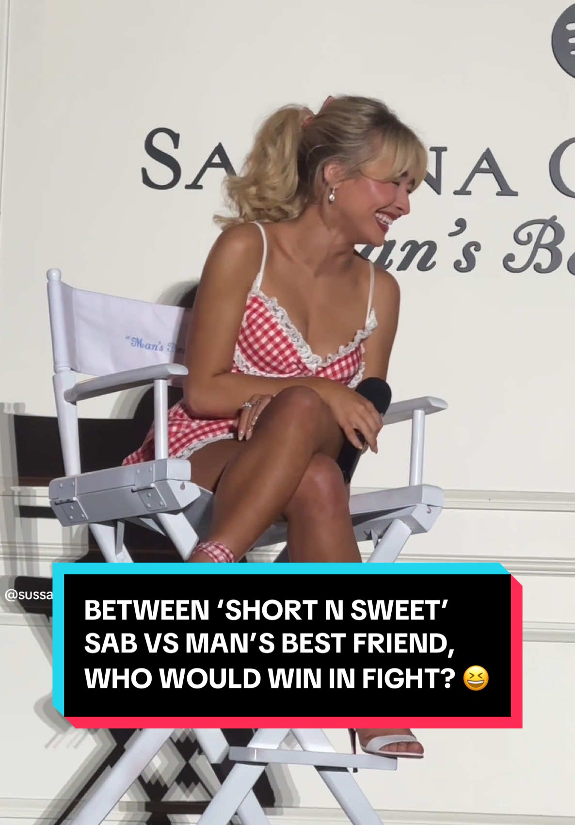 @Sabrina Carpenter reveals between Short’n’Sweet Sabrina vs Man’s Best Friend San, who would win in a fight? 😆👀 #sabrinacarpenter #mansbestfreind #sabrinacarpentermansbestfriend #sabrina #spotify 