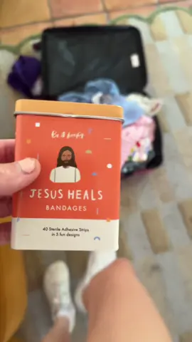 Not kidding - every trip we’ve taken this year, I have either had to ask the front desk for bandaids or send my husband to the store to get some. But TODAY, I am remembering to bring some with us. #jesusheals 