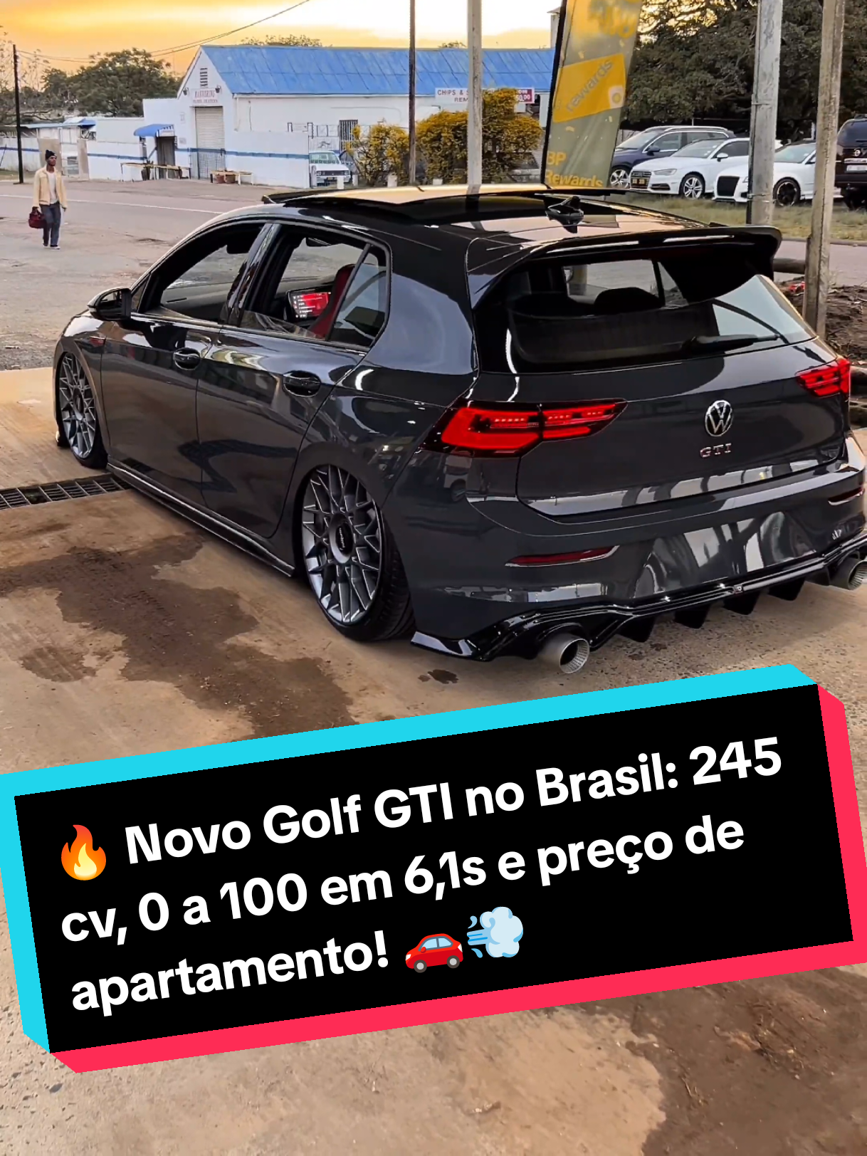 🔥 Novo Golf GTI no Brasil: 245 cv, 0 a 100 em 6,1s e preço de apartamento! 🚗💨 #golfgti i #gti #carros #lancamento #novogolf2025 