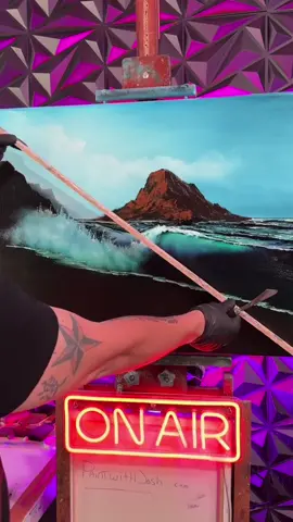 Do me a favor... Hit that heart button. Let's #Paint some #waves with #PaintWithJosh #PaintingTutorial #ArtTeacher 