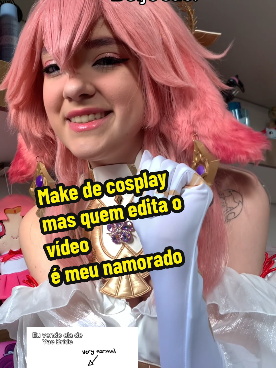 Eu ri muito desse vídeo KSKSKS #Cosplay #yaemiko #yaemikocosplay #GenshinImpact #hoyocreators 