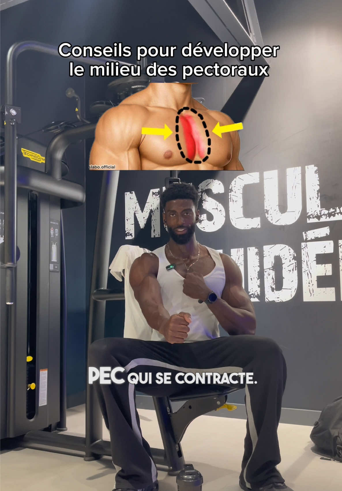 Un exercice efficace pour travailler le milieu des pecs 💪🏾 #MentalitéLARGE 🦍 