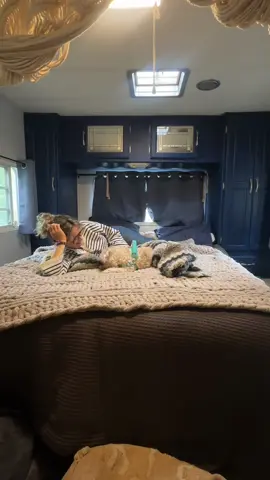 Love having a quiet afternoon in the rv with Zuri 🐶 while Alex and Poppy 🐶 are still at work 💛 #rvlife #vanlife #asmr #rvlivingfulltime 
