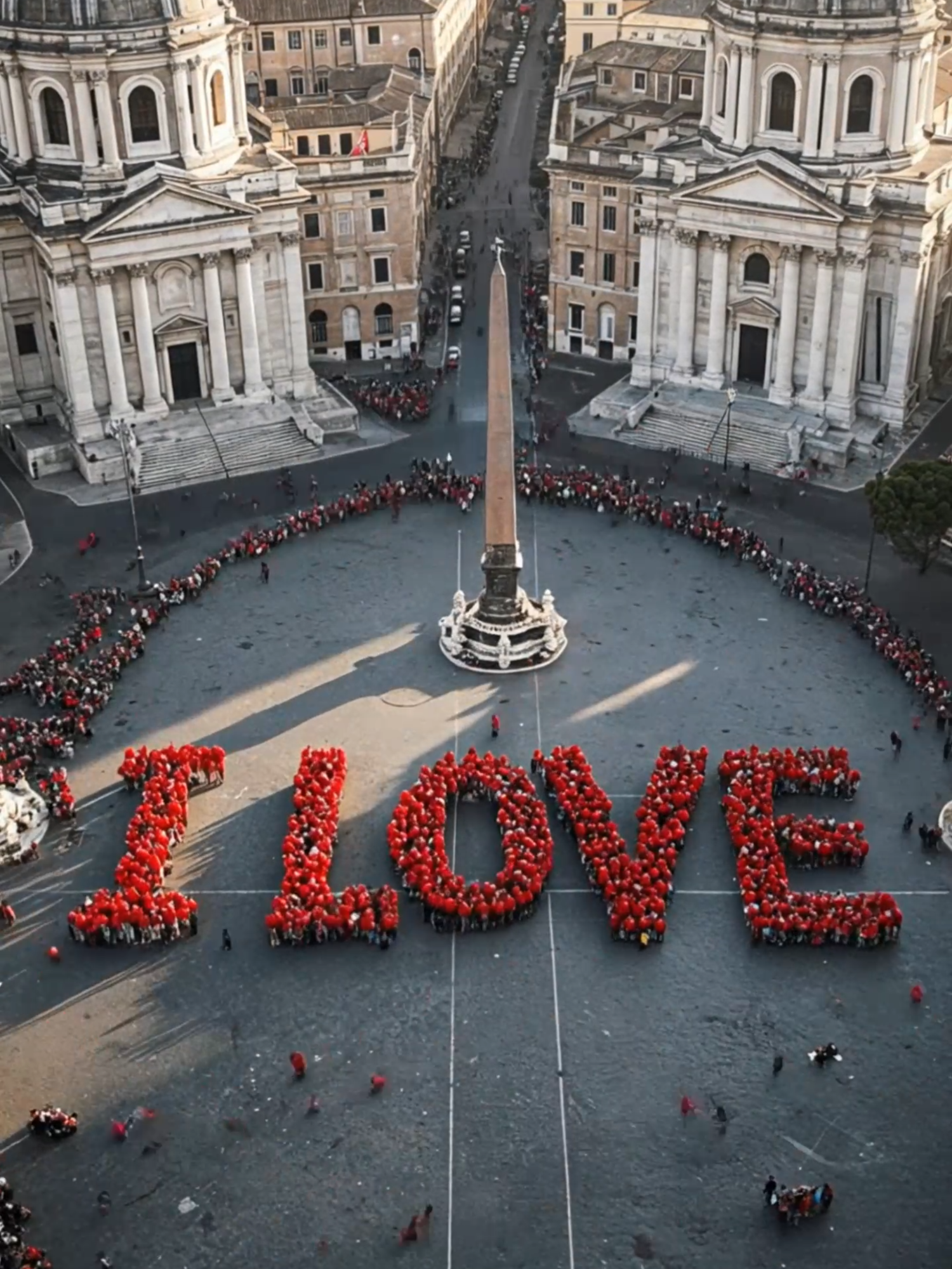 I Love You ❤️ #iloveyou #crowdart #livewallpaper #lovemessage #romanticvibes #feelgoodvibes #positiveenergy #piazza #foryou #aivideo