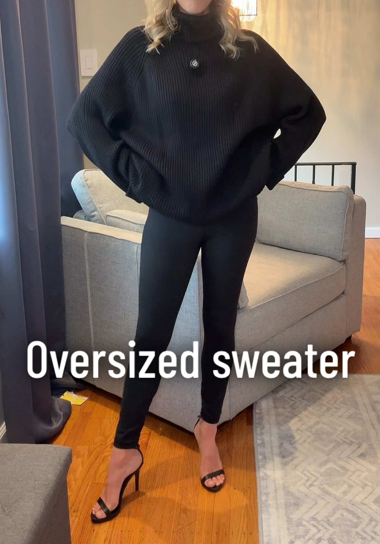 Buttery soft + oversized = The perfect  fall & winter sweater. @ZESICA  #sweater #sweaters #affordablesweaters  #highnecksweater #oversizedsweater 