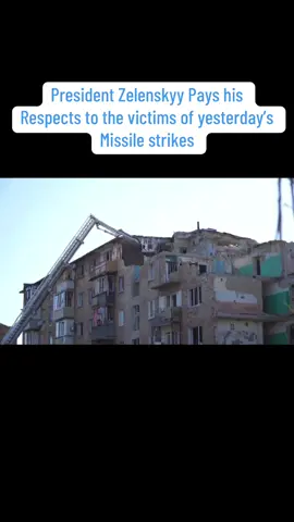 29AUG25 Zelenskyy wrote: I paid tribute to the memory of those killed at the site where a Russian ballistic missile struck a residential building. This horrific strike claimed the lives of 22 people, including 4 children, the youngest of whom was not even three years old. My condolences to all their families and loved ones. All those affected, as well as the families who lost relatives due to the Russian strike, will soon receive the necessary housing assistance; relevant programs are already in place. This attack is a demonstrative Russian response to the world’s efforts to end this war. Killing children and causing destruction instead of pursuing diplomacy and peace. And such a response demands a reaction from the world: even more sanctions, even more opportunities for Ukraine to speak the language of strength – the only language Russia understands. I thank all the partners who are helping us with this. #ukraine #children #zelenskyy #breakingnews #fypage 