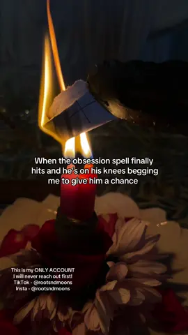 Maybe I will, maybe I won’t 👀 Link in bio to book a spell 🕯️ #rootsandmoons #obsessionspell 