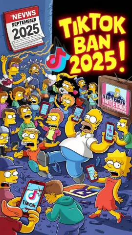 Simpsons predicted that tiktok will be banned in September 2025 in united states of America. #simpsons #simpsonspredictions #tiktokban #unitedstates #million 