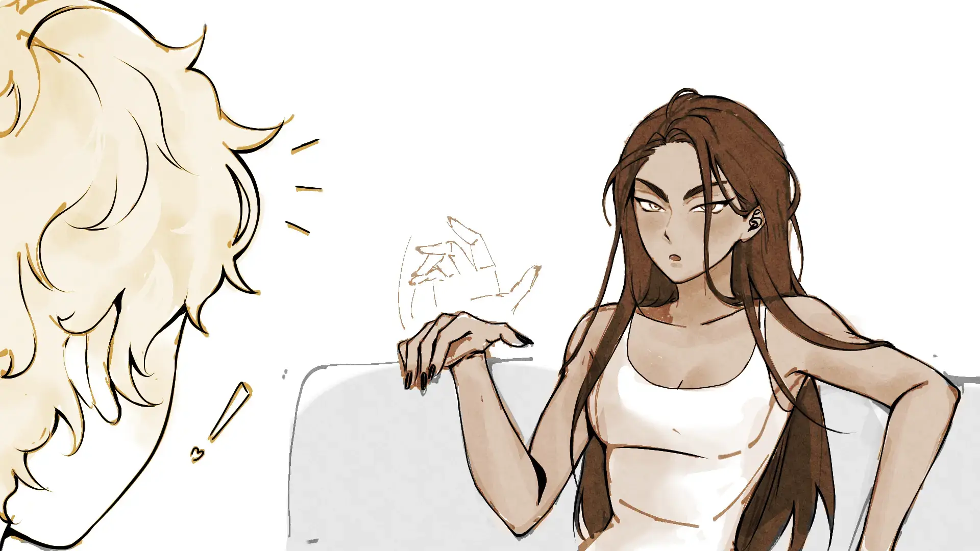 This is just a very lazy thing from a trend on Twitter because I have no energy to draw anymore and lowk hate all my 