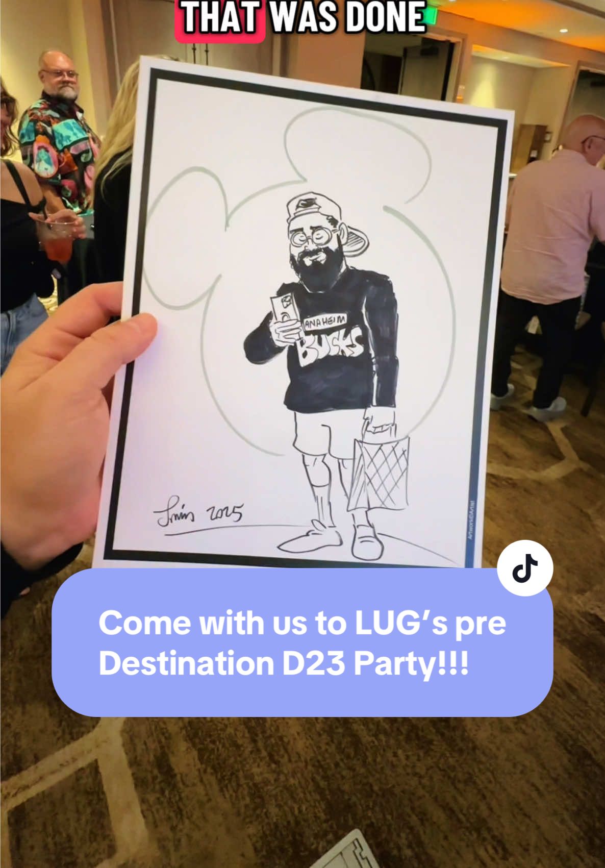 Come with us to Lug’s pre convention party before Destination D23 starts!!!  #Lug #Luglife #Disney #d23 #disneyadult 