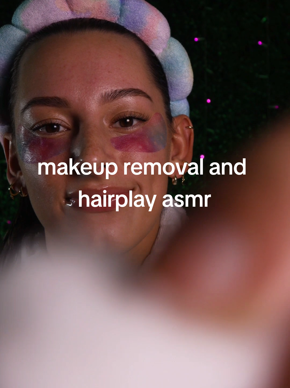 ASMR roleplay for Relaxation.  #asmr #sleep #relax #personalattention  Hair brushing and taking makeup off ASMR 