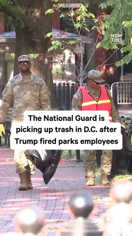 Trump cut the National Park Service staff for D.C. from 200 to just 20, so now the National Guard is picking up the slack. So much for fighting crime that doesn’t exist.