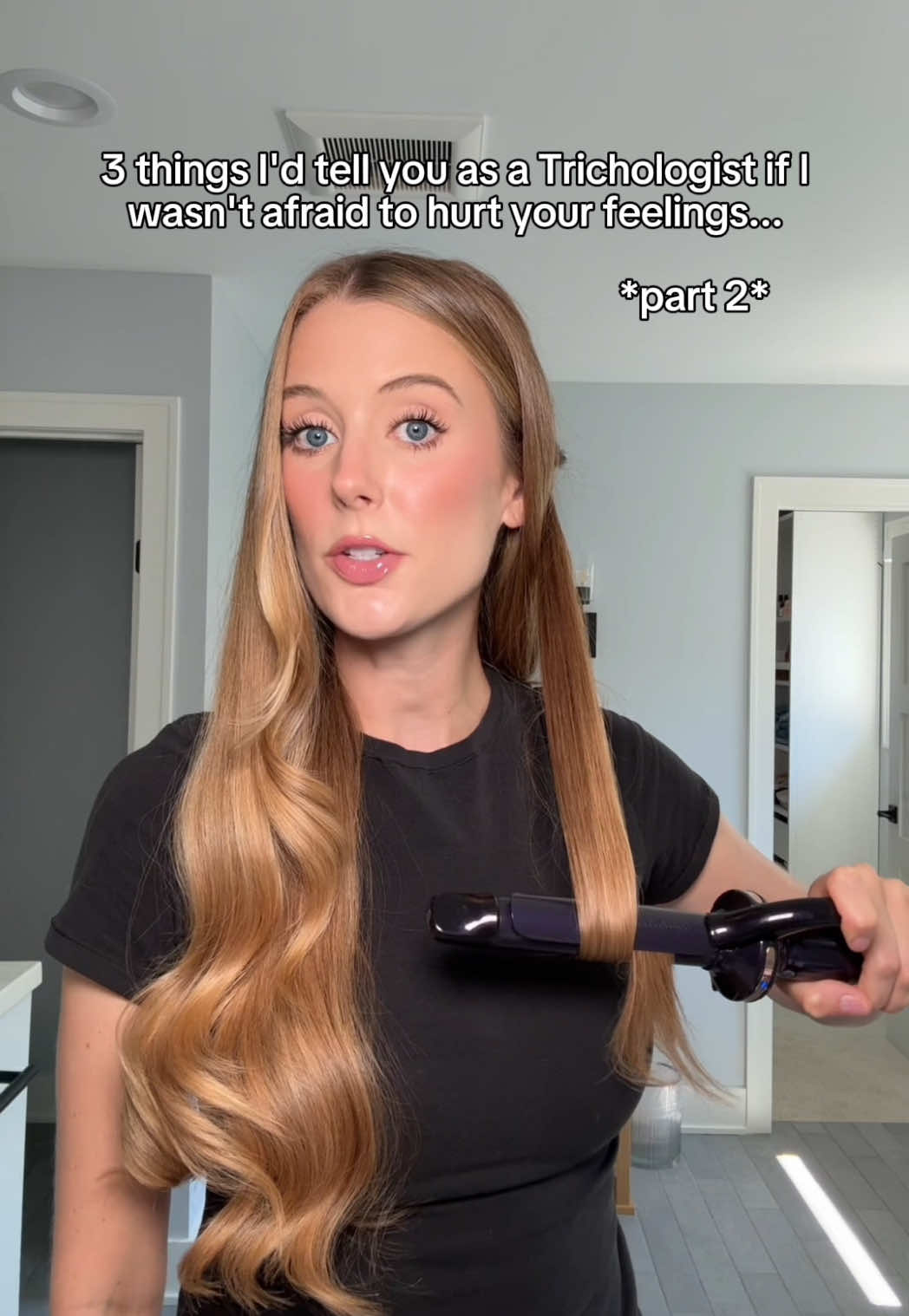 1. Bond repair treatments work by penetrating your hair fiber to repair damage. In order for them to be able to penetrate and deliver that repair, your hair needs to be wet. Applying bond repair treatments like K18, Olaplex, Redken, L’Oreal and Garnier on dry hair like a “mask” is just wasting your money. These products aren’t designed to deeply condition your hair like a mask is, they’re designed to strengthen and repair. So applying to dry hair will not only prevent you from getting the best of those repair benefits, it won’t give you meaningful conditioning benefits either.  2. There are absolutely products you can use (like deep cleaning shampoos) and techniques you can practice (like taking your time with shampoo to make sure you’re thoroughly cleansing) to better care for an oily scalp. But the reason why those things improve how oily your scalp looks is because they effectively remove existing oil- not because they influence the amount of oil your body produces. That is controlled by factors like age, genetics and hormones. Not how often you wash your hair.  3. This idea that drugstore products give you “fake” or “temporary” results only to cause damage in the long run is just a flat out lie. This isn’t how haircare works. You can find products that give you amazing, real results at any price point. The key is just to find what works best for your scalp + hair.  #healthyhair #HairCareTips #hairgrowth #hairjourney 