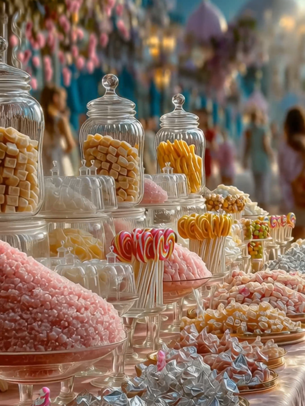Have you ever dreamed of a candy fair floating on balloons among the stars? ✨🍭 Et si un jour vous visitiez une foire sucrée suspendue dans le ciel ? 🌌🍬  #creatorsearchinsights #fyp #drIAm #candy #gatorade 