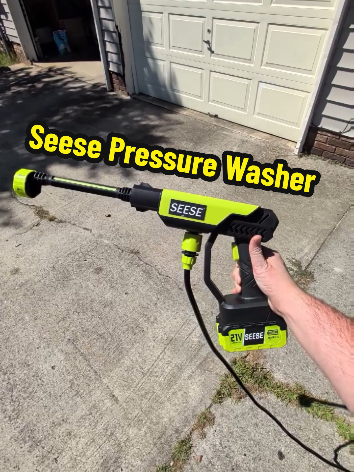 check out this seese handheld pressure washer.  #pressurewasher #dadsoftiktok 