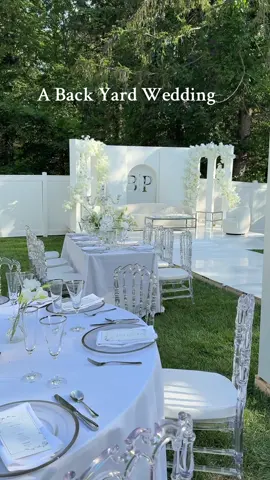 #fyp #summerwedding #backyardwedding 
