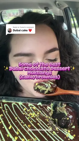 Replying to @Yumm Dubai Chocolate Desserts 🍫😋 U can comment ur requests 👇🏻🫶🏻 #creatorsearchinsights #mukbang #dubaichocolate #fyp #eating 
