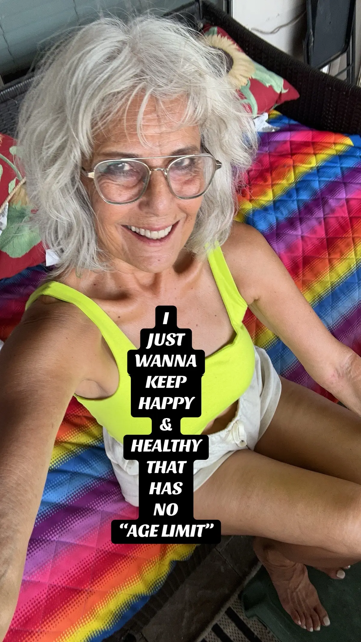 GOOD GENES & ROUTINES have been good to me.  Stretching routines make you lean & mean like me.♥️♥️💋💋