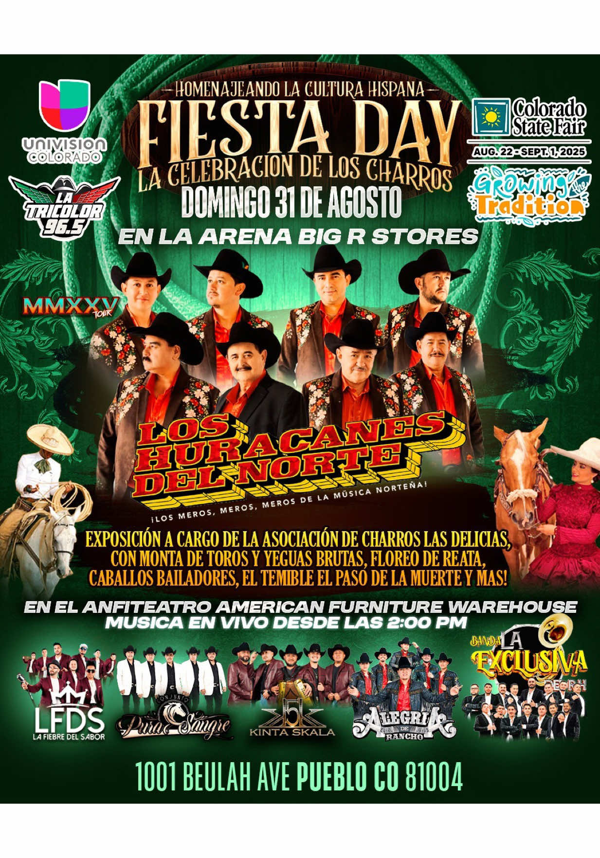 Pueblo Colorado 100% confirmado!nos vemos el domingo! 