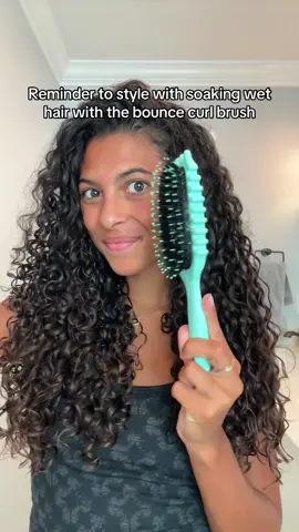Styling with soaking wet hair helps my curls get the most definition!
