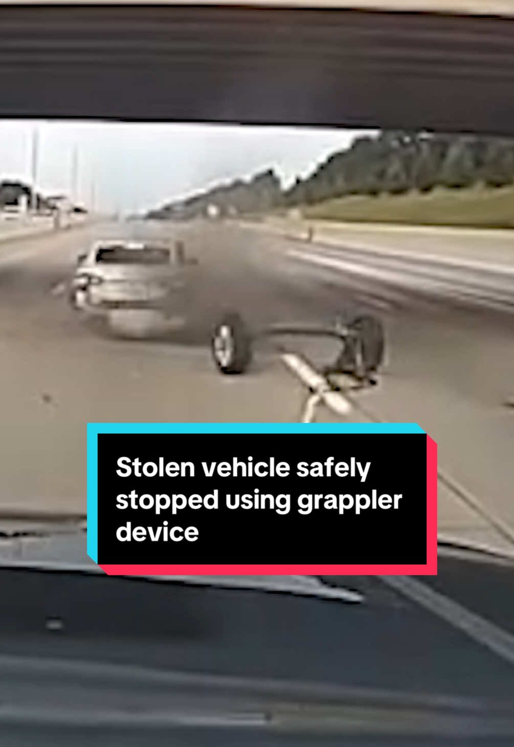 Livonia, Michigan, police used a Grappler device to stop a stolen vehicle traveling westbound through the city. The driver tried to break free, but the Grappler held firm ripping off the car’s rear axle and disabling it. The driver and two passengers were arrested without further incident.