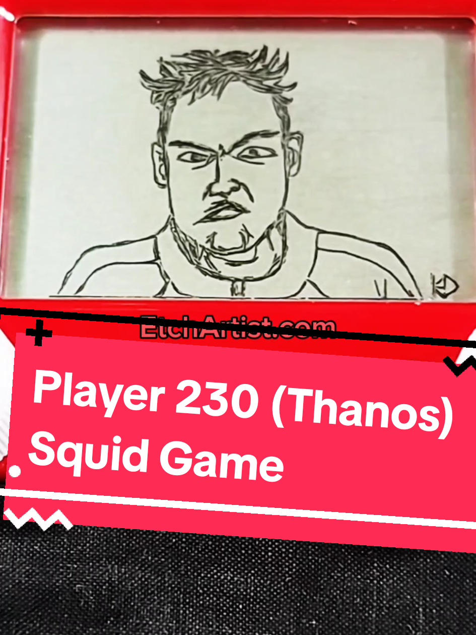Player 230 (Thanos) from Squid Game season 2 #thanos #squidgame2 #squidgame #netflix #etchasketch @Squid Game Netflix @Netflix 