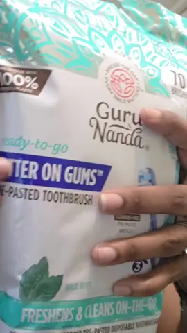 My post dental care just got more comfortable 🙌🏾 #gurunanda #oralcare #toothbrush #sensitivegums 