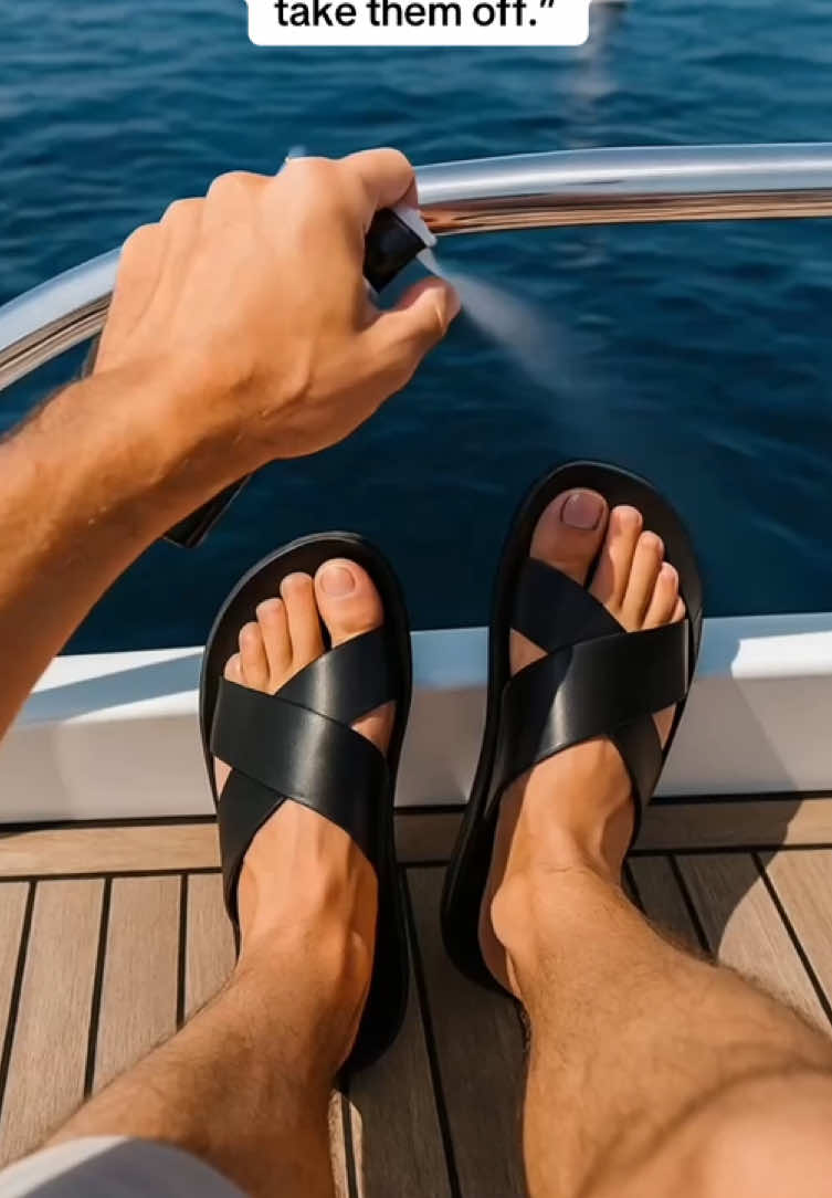 “Easy slip-on design, loved by middle-aged men.”• #menssandals #easywear #summercomfort #everydaystyle #viralshoes 