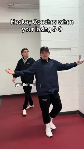 Hockey Coaches when your losing 5-0 😂 True?! #hockey #hockeyplayer #hockeybenders #hockeycoach 