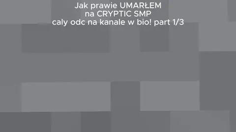 Jak prawie UMARŁEM na CRYPTIC SMP part 1/3 #part #part1 #pvp #mcpvp #mace #macepvp #crypticsmp #yt