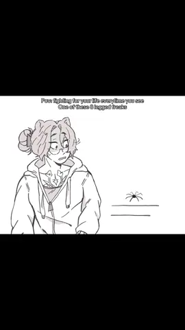 I cannot handle spiders for the life of me, theres currently a daddy long legs tormenting me at my job and i keep seeing it pop up after i sprayed it with lavender air freshner🥀 #animated #fypシ゚ #relateable #fyp  #spider 