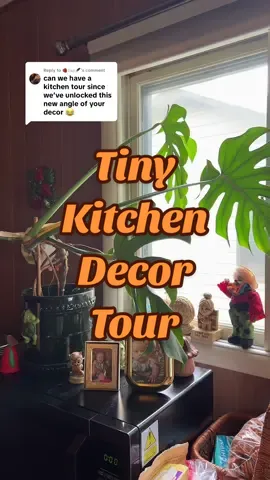 Replying to @🍓𝙵𝚊𝚢🪶 here’s my very incomplete but still somewhat cute kitchen lol   #thrifteddecor #kitchentour #homedecor #thriftedhome