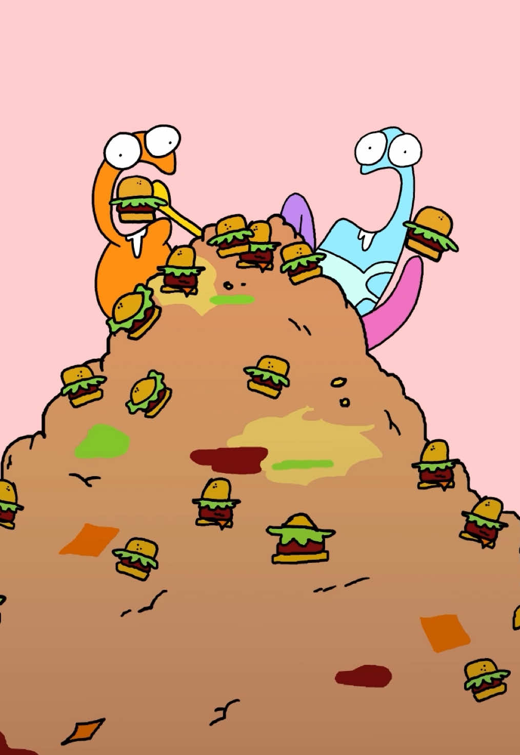 I will always choose burgers….. #boggs #animation #food