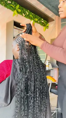 Tribal braids hairstyle🥰 #foryou #mariamilkaug #thebraidingqueen #fyp 