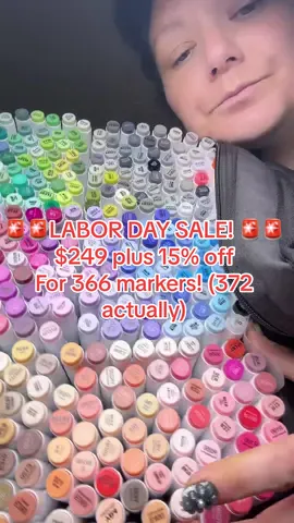 Labor Day sale!!!! Grab your 366 set now it’s the lowest it’s been since its debut!!! @Bianyo Marker Little Arts Shop #bianyo #bianyobrushmarkers. #bianyobrushtip #366bianyo 