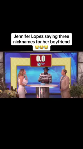 Jlo saying three nicknames for her boyfriend #viral #foryou #fyp 