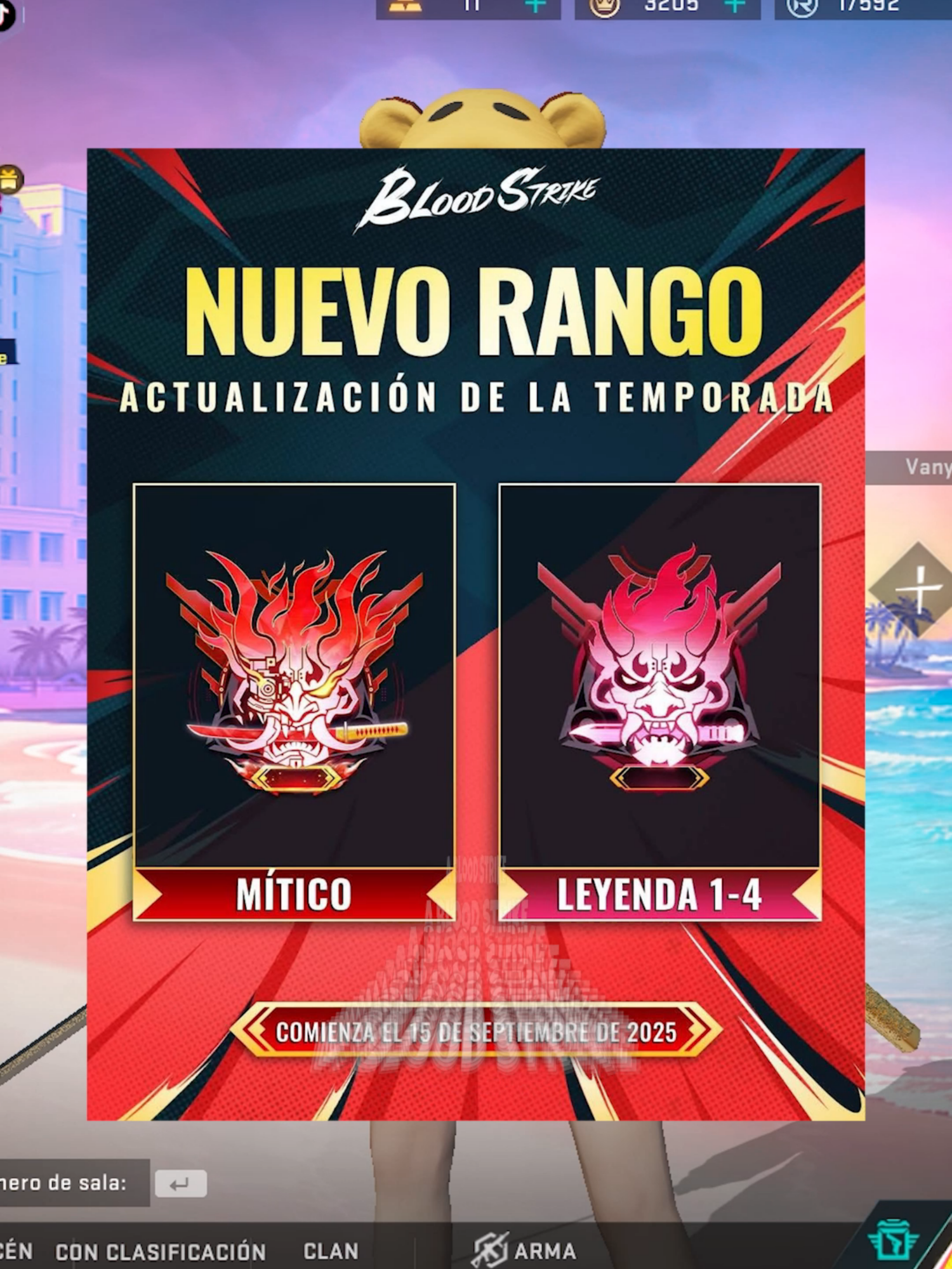 El nuevo RANGO mitico de BLOOD STRIKE #bloodstrike #bloodstrikeclips #terrufian #miparati #fyp #bloodstrikelatam