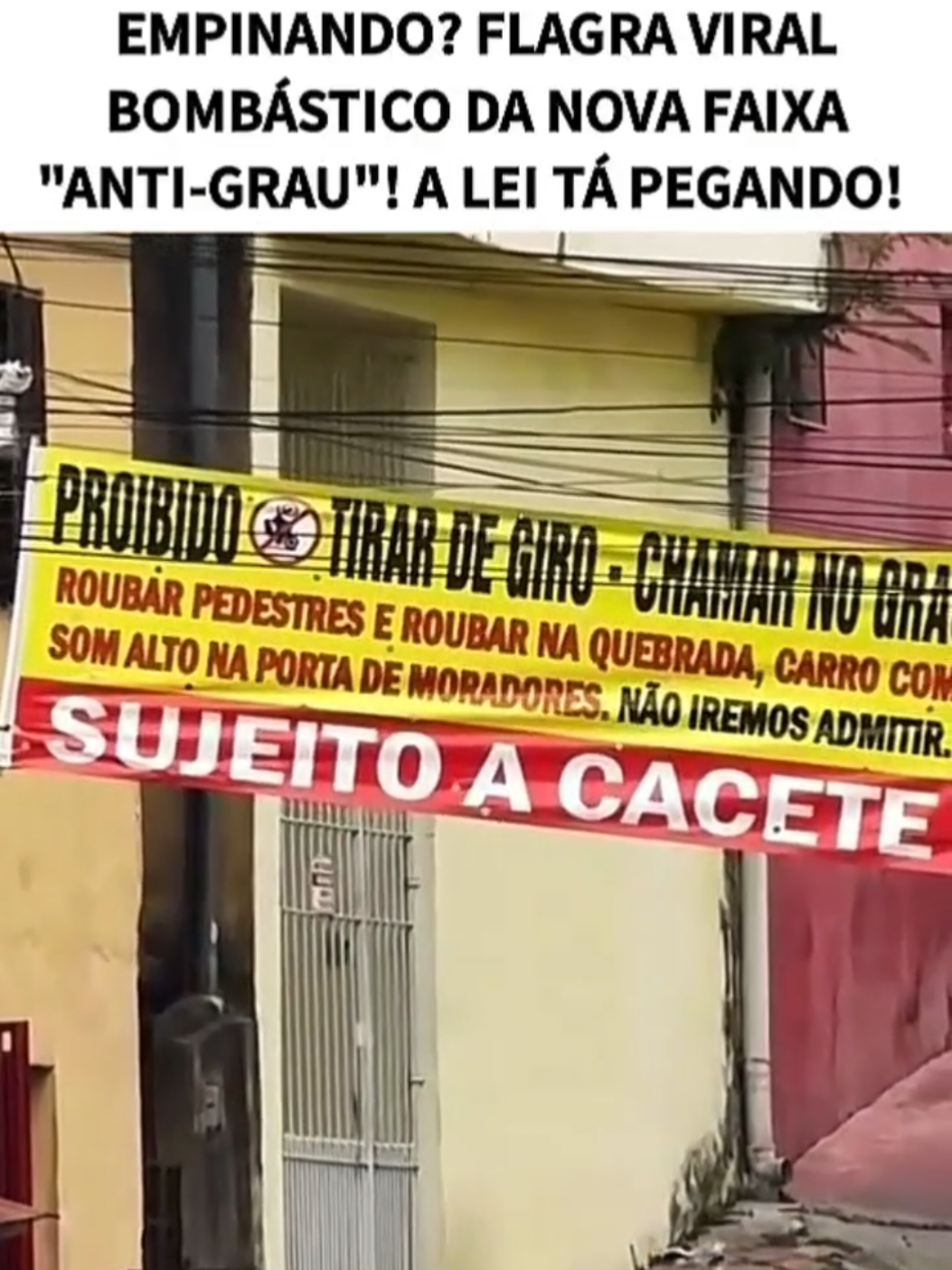 o que não pode fazer na favela 