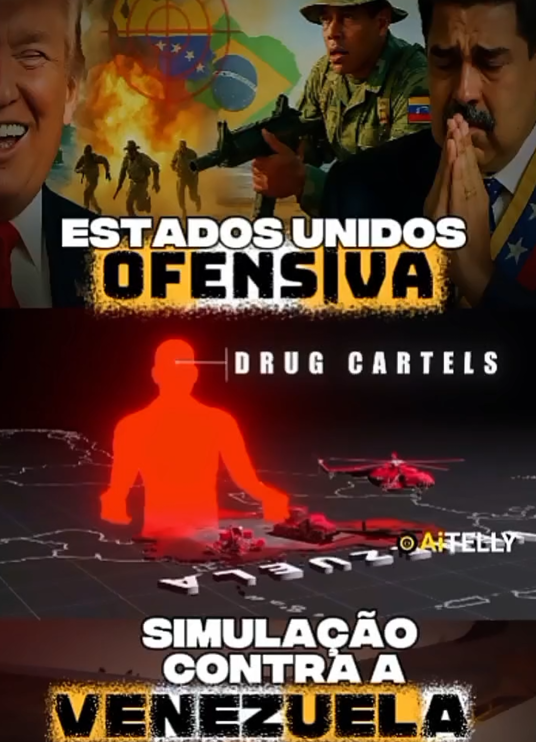 Simulação do avanço dos Estados Unidos na Venezuela. #estadosunidos #venezuela #eua #geopolitica #simulação 