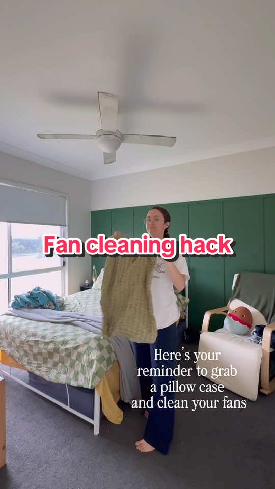 Just remembered ceiling fans exist… and they’re filthy. 🫠 Consider this your sign to grab a pillowcase and sort it before spring hits. #CleanWithMe  #CleaningTips  #CleaningHacks  #SpringCleaning  #HouseCleaning  #CeilingFanCleaning   #CleaningMotivation  #HomeCare  #CleaningInspo  #HomeCleaning  