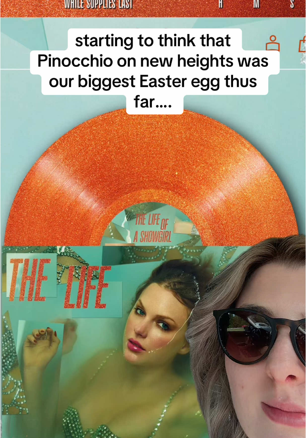 Is she telling us to focus on the ending of del toro’s pinnochio?? #ts12 #thelifeofashowgirl #taylorswift #eastereggs #trending 