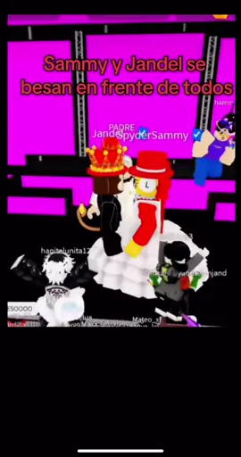POR FIN SE CASARON 💍 #fyp #robloxfyp #sammy #jandel #edit 