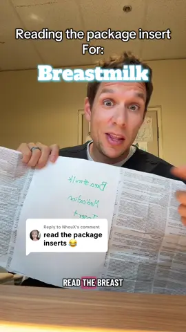 Replying to @NhouX Hopefully it’s obvious this is not a criticism of breastmilk, but an education on how medical inserts are made and how they can easily be misinterpreted by those not trained to read/understand them. Using medical inserts as fear mongering for those who don’t understand them is common and makes good medications and products seem scary to those who don’t understand them. Breastmilk is still best! I do have a playlist where I do go through the vaccine inserts as well! #breastmilk #doctor #medicine #pediatrics #TikTokTaughtMe 