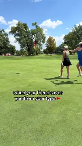True friends do whatever it takes 🤣💀 #redflags #single #golf #besties #bff 