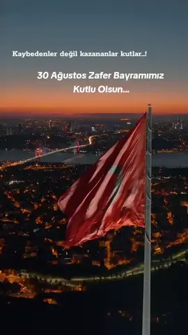 30 Ağustos Zafer Bayramı'nın 103. yıldönümünde başta Gazi Mustafa Kemal Atatürk ve silah arkadaşları olmak üzere Türk milleti için canlarını feda eden aziz şehitlerimizi ve gazilerimizi rahmet ve saygıyla anıyor, milletimizin 30 Ağustos Zafer Bayramı'nı kutluyoruz..🇹🇷🇹🇷