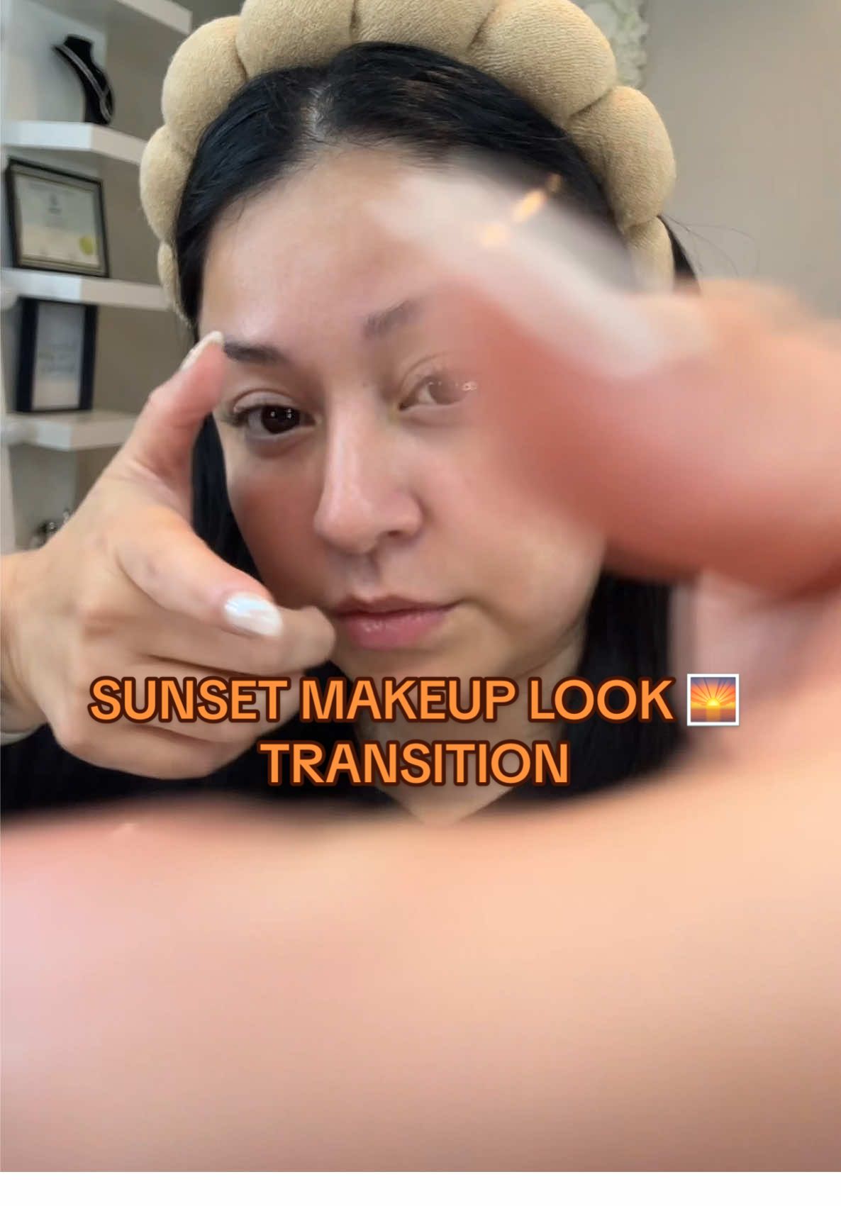 Recordando estas transiciones 🥺 aquí vamos nuevamente ☺️🌅 #sunsetmakeuplook🧡❤️ 