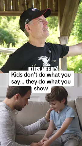 Kids don’t do what you say. They do what you show. You can’t tell your kids to be disciplined, healthy, or resilient if you’re not living it yourself. They’re watching every move you make. #parenting #parentingtok #parentsoftiktok 