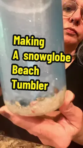 Beach Tumbler #tumblers #lavatumbler #crafting #snowglobetumblertutorial #snowglobetumbler ty to @itsprettypersonal.com 