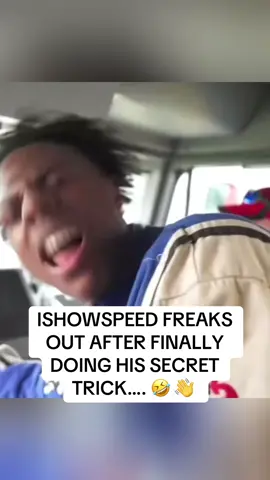 Ishowspeed freaks out after finally doing his secret trick #fyp #speed #ishowspeed 